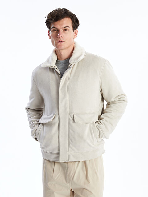 SOUTHBLUE Standart Kalıp Gömlek Yaka Süet Erkek Mont - W44309Z8-S0L