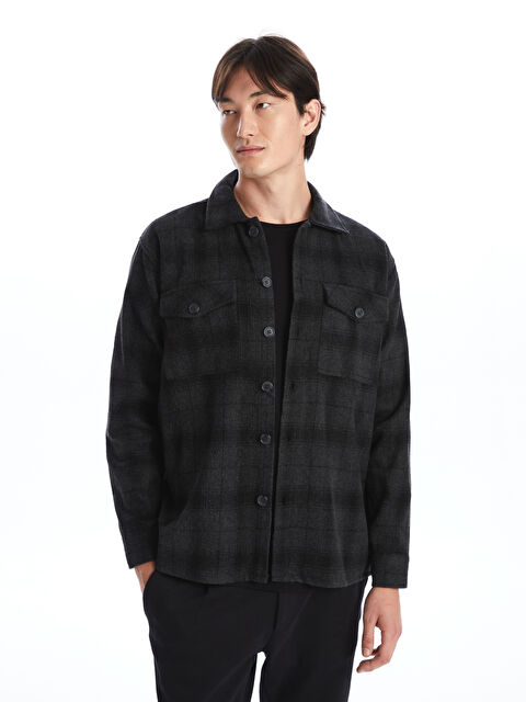 SOUTHBLUE Regular Fit Uzun Kollu Ekose Erkek Oduncu Gömlek - W44315Z8-LKN