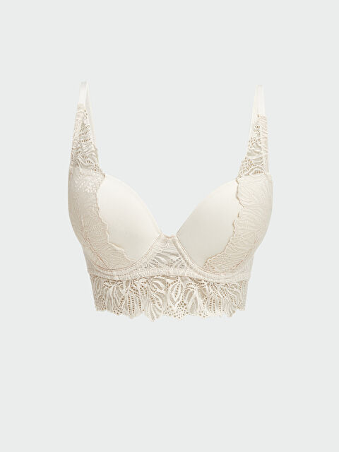 LCW DREAM Balenli Dolgusuz Dantelli Tişört Sütyen - W44366Z8-FFC