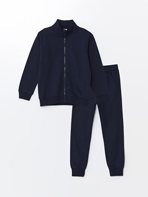 LCW Kids Dik Yaka Erkek Çocuk Eşofman Takım - W44432Z4-HRC