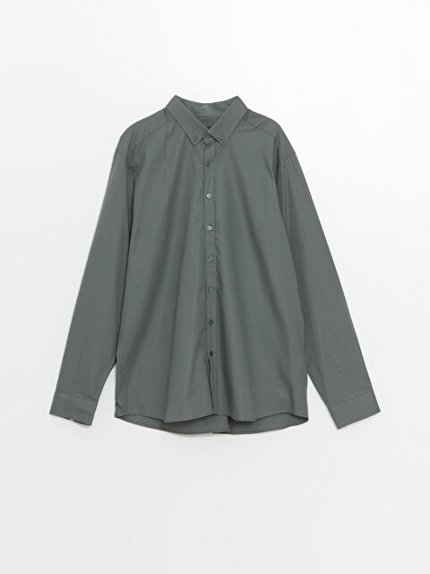 LCWAIKIKI Classic Slim Fit Long Sleeve Men's Shirt - W44469Z8-SWL