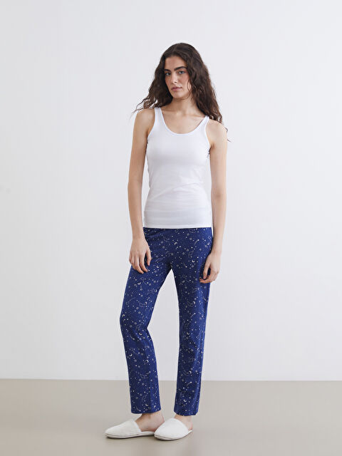 LCW DREAM Beli Lastikli Baskılı Kadın Pijama Altı - W44563Z8-LSF