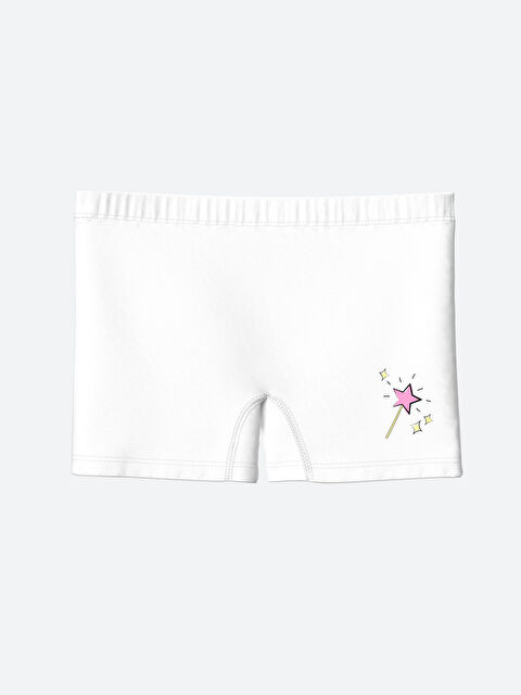LCW Kids Baskılı Kız Çocuk Boxer - W44669Z4-Q6K