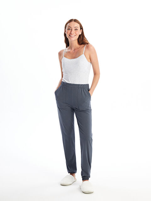 LCW DREAM Kadın Beli Lastikli Düz Pijama Altı - W44742Z8-HFP