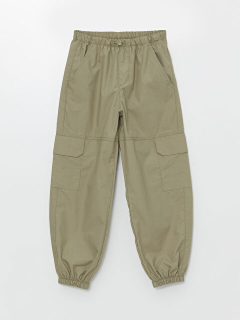 LCW Kids Beli Lastikli Kız Çocuk Kargo Jogger Pantolon - W44824Z4-VVY