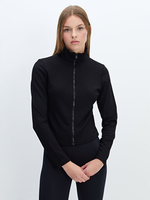 LCW Vision Dik Yaka Kadın Fermuarlı Sweatshirt - W45116Z8-CVL