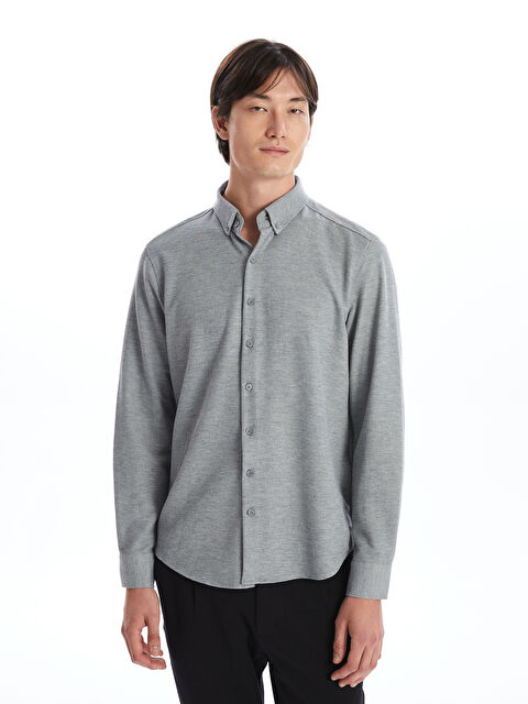 SOUTHBLUE Slim Fit Uzun Kollu Erkek Gömlek - W45170Z8-QDS