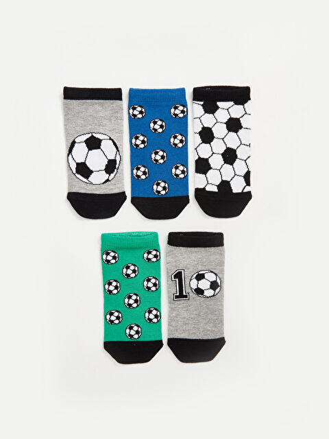LCW Kids Erkek Çocuk Patik Çorap 5'li - W45225Z4-K00