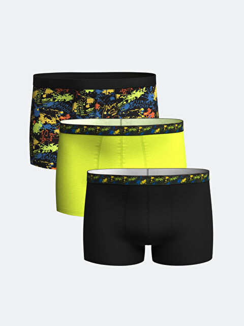 LC WAIKIKI Standart Kalıp Pamuklu Esnek Erkek Boxer 3'lü - W45350Z8-LQJ