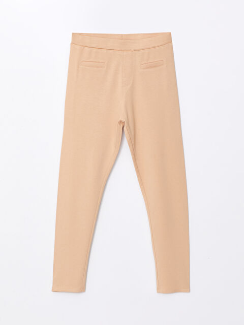 LCW Kids Beli Lastikli Kız Çocuk Tayt - W45446Z4-LYD