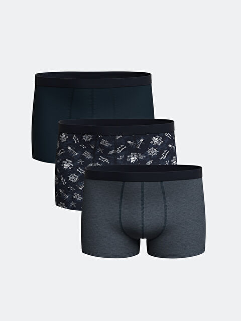 LC WAIKIKI Standart Kalıp Pamuklu Esnek Erkek Boxer 3'lü - W45520Z8-LSJ