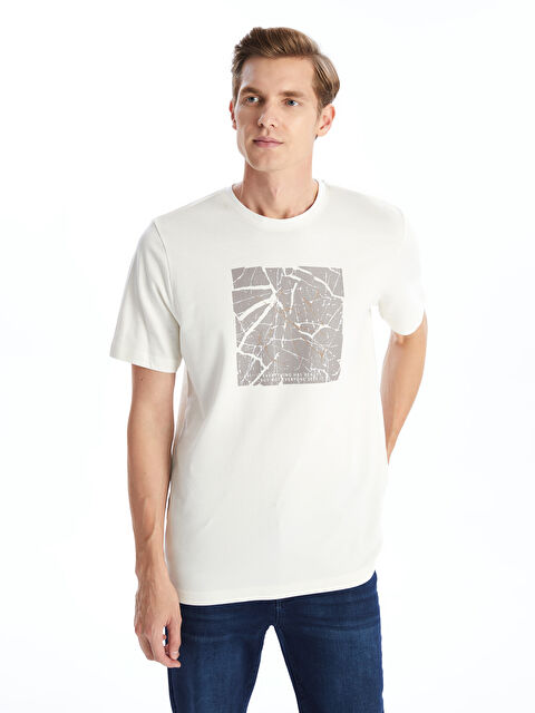 LCWAIKIKI Classic Bisiklet Yaka Kısa Kollu Baskılı Pike Erkek Tişört - W45534Z8-KX0