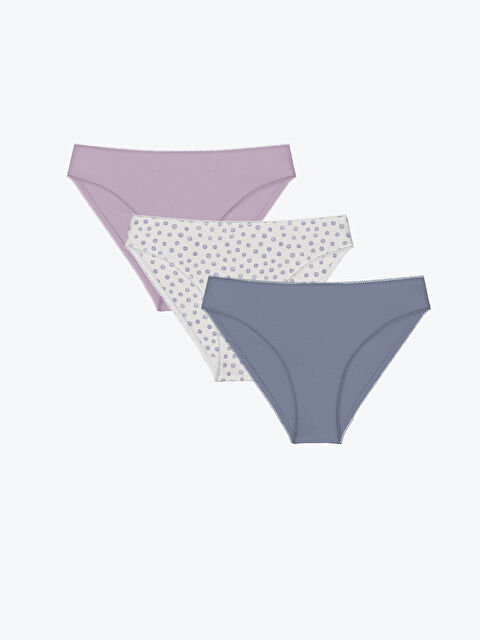 LCW DREAM Desenli Bikini Külot 3'lü - W45747Z8-LTH