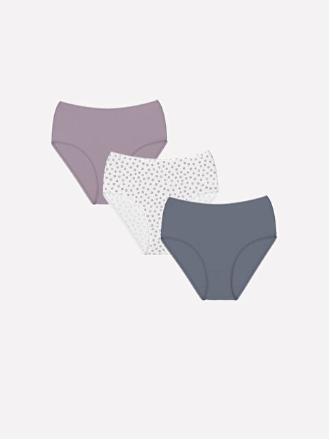 LCW DREAM Desenli Klasik Külot 3'lü Paket - W45791Z8-LTH