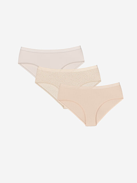 LCW DREAM Baskılı Hipster Külot 3'lü - W45805Z8-LT3