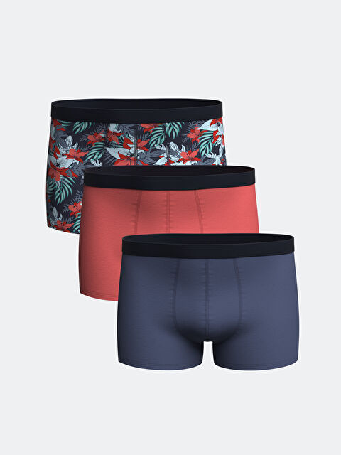 LC WAIKIKI Standart Kalıp Pamuklu Esnek Erkek Boxer 3'lü - W45844Z8-LSJ