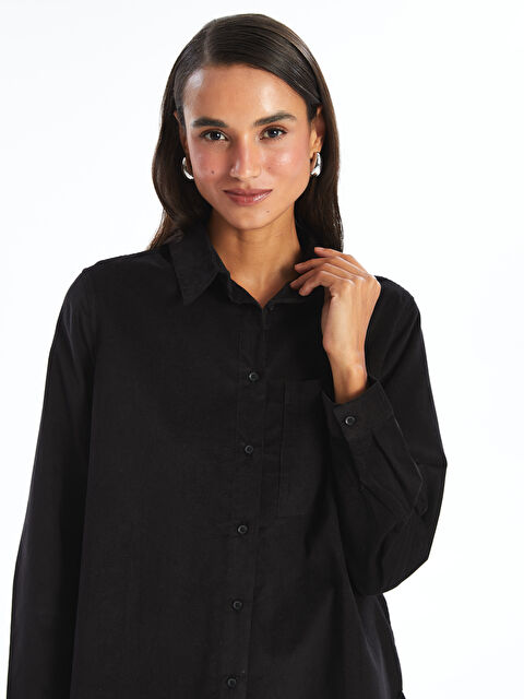 LCW Modest تونيك قميص مخمل للسيدات - W45874Z8-RQL