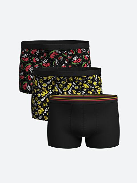 LC WAIKIKI Standart Kalıp Pamuklu Esnek Erkek Boxer 3'lü - W45878Z8-LQJ