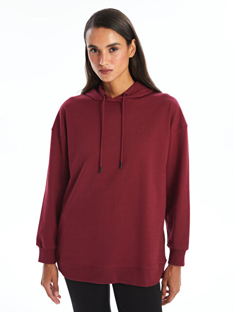 LCW Modest Kapüşonlu Kadın Sweatshirt Tunik - W46032Z8-HMS