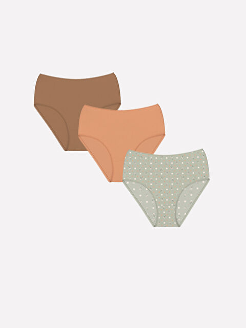 LCW DREAM Baskılı Klasik Külot 3'lü - W46042Z8-LRK