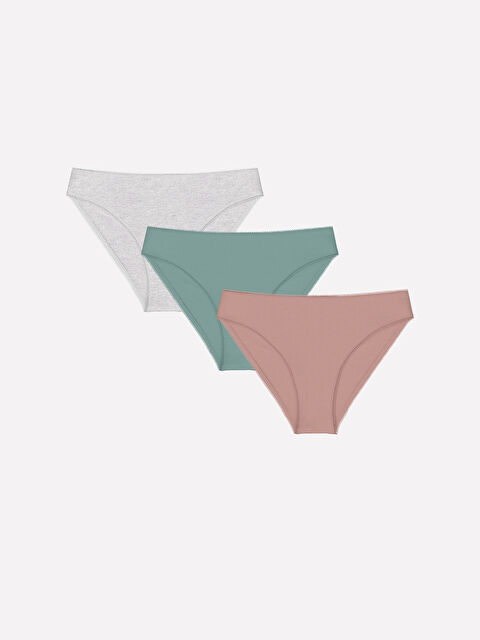 LCW DREAM Düz Bikini Külot 3'lü - W46050Z8-FGV