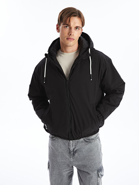 XSIDE Rahat Kalıp Kapüşonlu Erkek Şişme Mont - W46055Z8-CVL