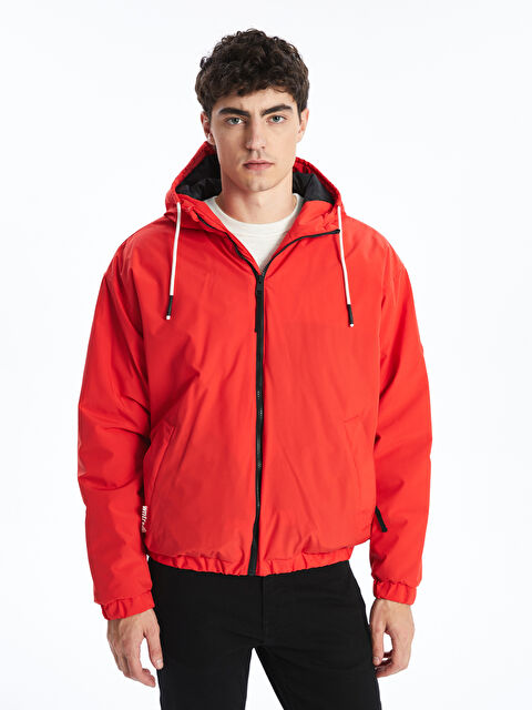 XSIDE Rahat Kalıp Kapüşonlu Erkek Şişme Mont - W46056Z8-V5H