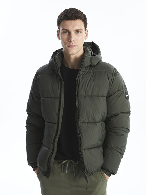 XSIDE Standart Kalıp Kapüşonlu Erkek Şişme Mont - W46107Z8-V9N