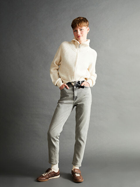 XSIDE Slim Mom Kadın Jean Pantolon - W46187Z8-KSM