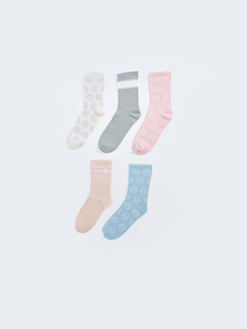 LCW DREAM Desenli Kadın Soket Çorap 5'li - W46327Z8-FDU