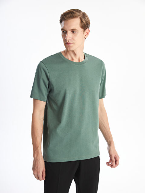 LCWAIKIKI Basic Crew Neck Short Sleeve Men's T-Shirt - W46403Z8-HBA