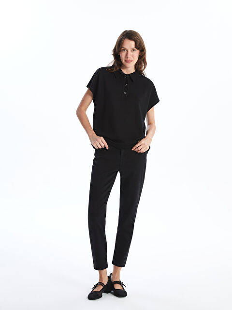 LCWAIKIKI Classic Slim Fit Kadın İçi Şardonlu Jean Pantolon - W46421Z8-J0F