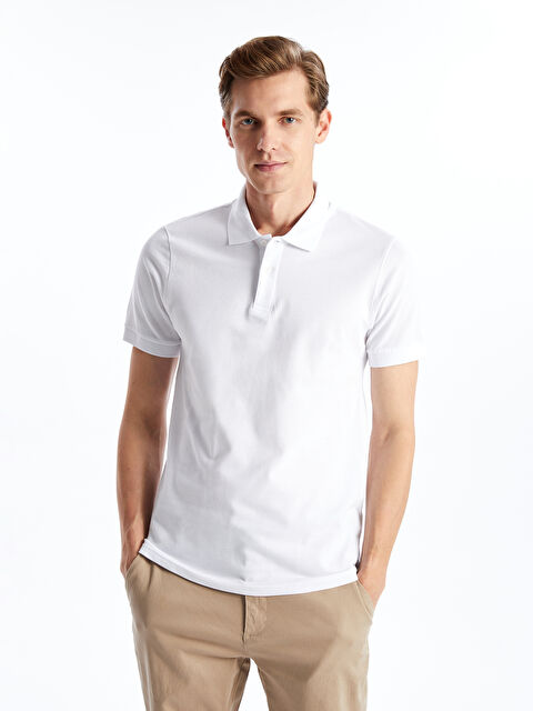 LCWAIKIKI Basic Polo Neck Short Sleeve Pique Men's T-Shirt - W46617Z8-Q6K