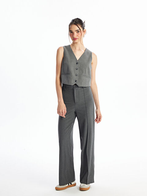 XSIDE Kadın Dar Fit Düz Pantolon - W46897Z8-YGG