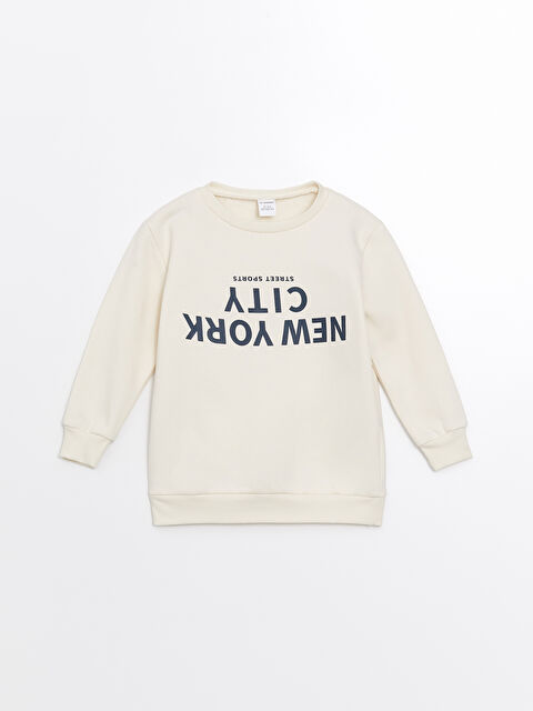 LCW Kids Bisiklet Yaka Kalın Erkek Çocuk Sweatshirt - W46967Z1-QVK