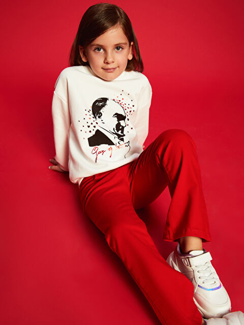 LCW baby Beli Lastikli Basic Kız Çocuk Pantolon - W47129Z1-HJY