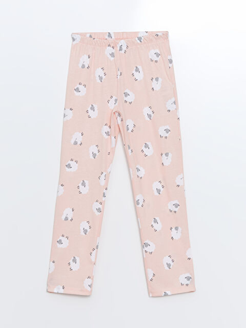 LCW Kids Beli Lastikli Kız Çocuk Pijama Alt - W47187Z4-LR8