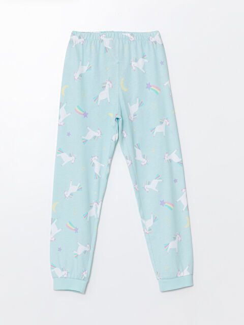 LCW Kids Beli Lastikli Baskılı Kız Çocuk Pijama Alt - W47199Z4-LQS