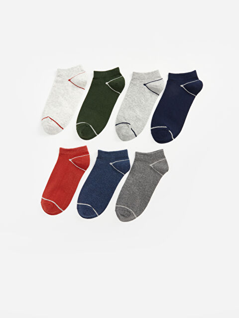 LCW ACCESSORIES Çizgili Erkek Patik Çorap 7'li - W47250Z8-K00