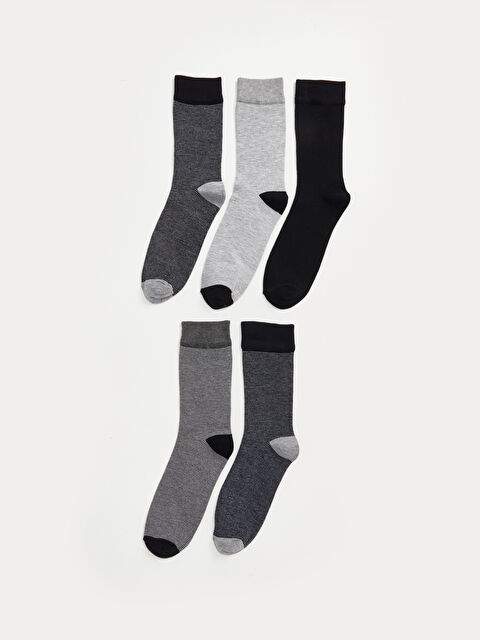 LCW ACCESSORIES Çizgili Bambu Erkek Soket Çorap 5'li - W47297Z8-K00