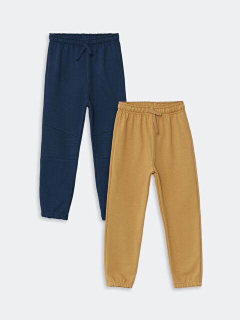 LCW Kids Beli Lastikli Erkek Çocuk Jogger Eşofman Alt 2'li - W47359Z1-HSD