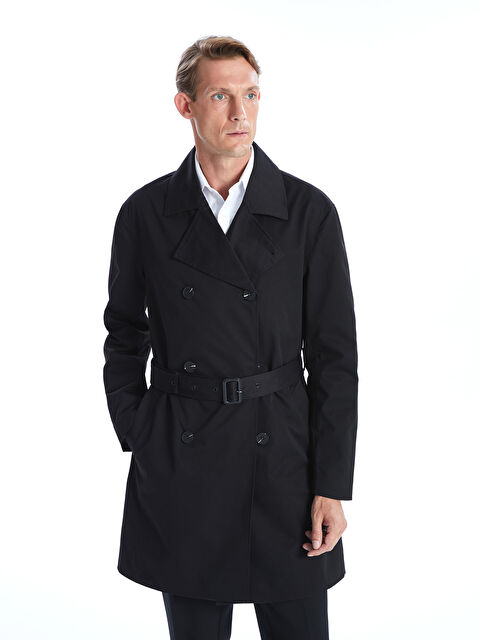 LCW Vision Trenci Regular Fit Guler Jachetă Țesătură în diagonală pentru Bărbați - W47415Z8-CVL