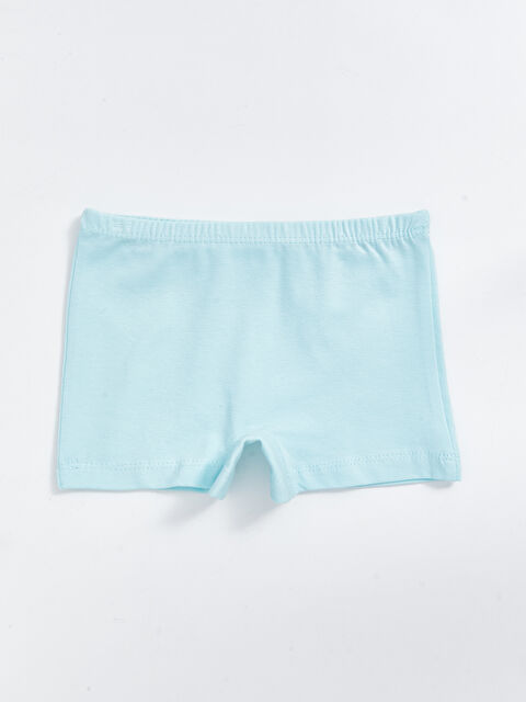 LCW baby Beli Lastikli Baskılı Kız Bebek Boxer - W47443Z1-JY7