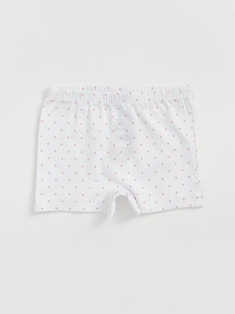 LCW baby Beli Lastikli Kız Bebek Boxer - W47464Z1-LRA