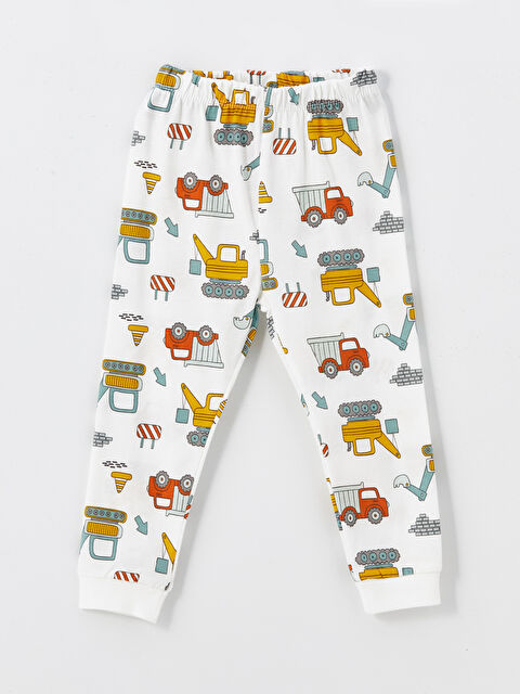 LCW baby Beli Lastikli Baskılı Erkek Bebek Pijama Alt - W47539Z1-LRA