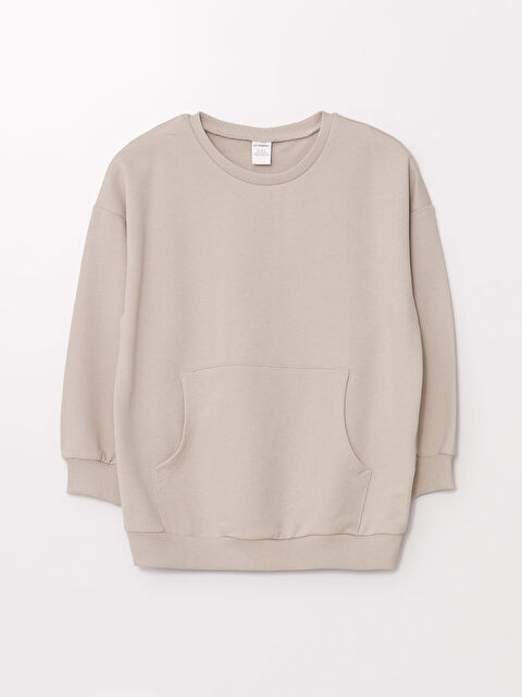 LCW Kids Bisiklet Yaka Uzun Kollu Baskılı Erkek Çocuk Sweatshirt - W47621Z1-FKQ