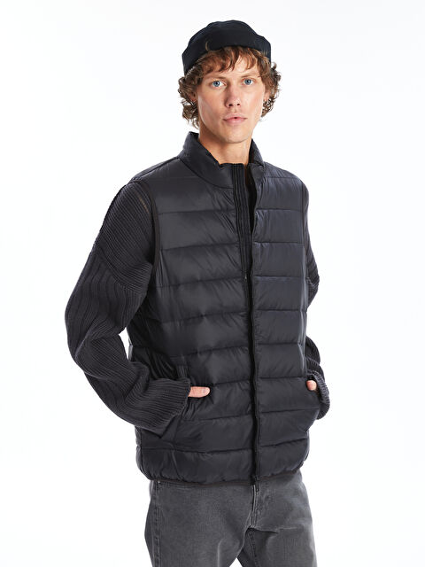 LCWAIKIKI Classic Standart Kalıp Dik Yaka Erkek Şişme Yelek - W47736Z8-CVL