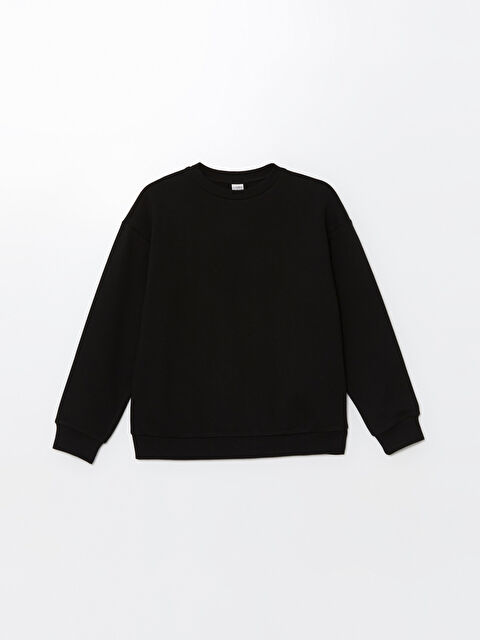 LCW Kids Bisiklet Yaka Kız Çocuk Kalın Sweatshirt - W47742Z4-CVL