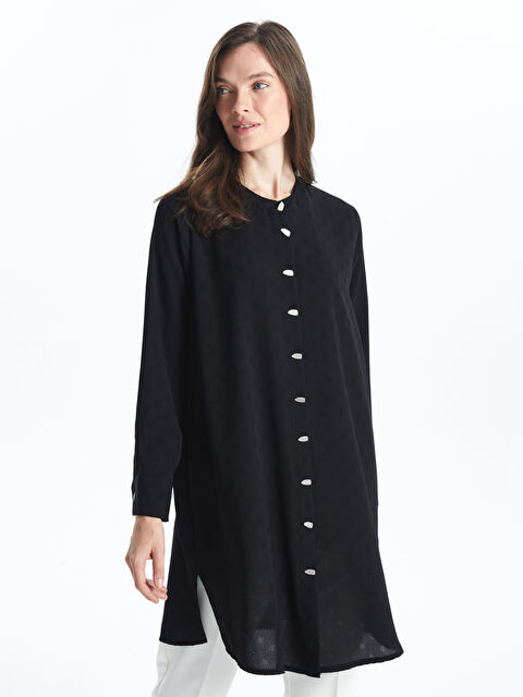 LCW Grace Kadın Hakim Yaka Düz Gömlek Tunik - W47748Z8-CVL