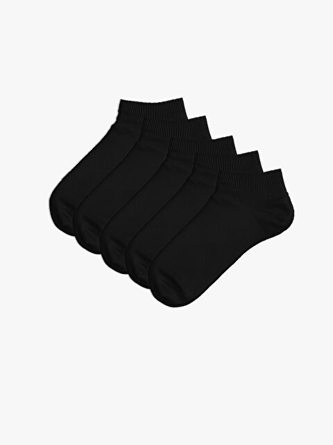 LCW DREAM جوارب رياضية سادة للسيدات - عبوة من 5 قطع - W47817Z8-J0F